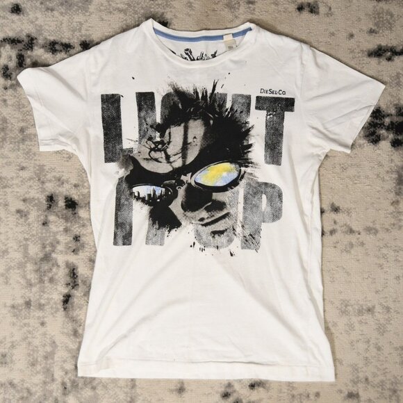 Y2K Diesel Sunglasses Light it Up T-Shirt - Picture 1 of 11